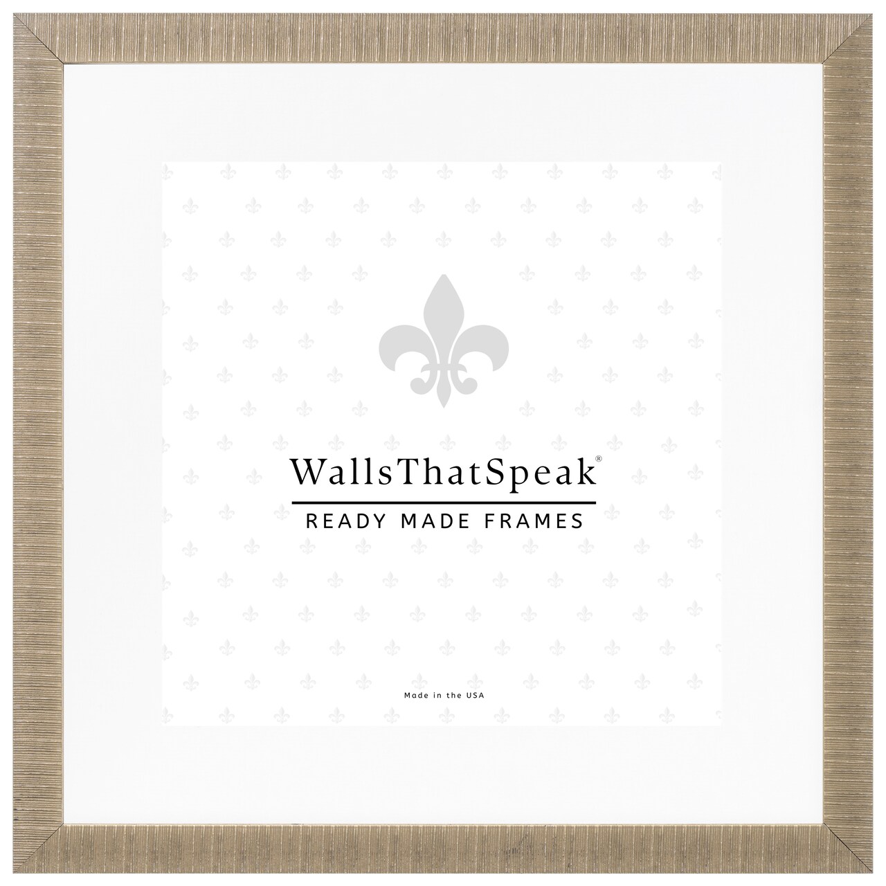 24x24 Matted Picture Frame, Linear 1 Inch Polystyrene Moulding, Wall Display Frame for Art, Posters, or Photos by wallsthatspeak